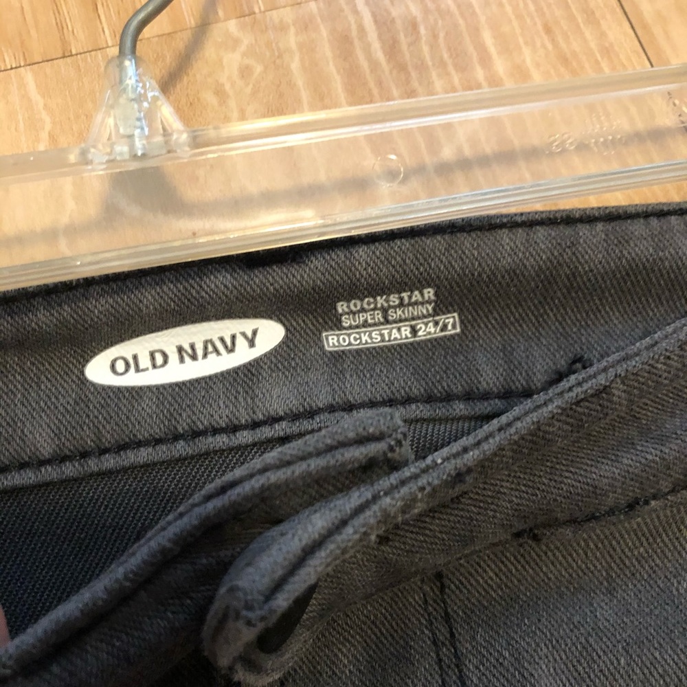 Old Navy Grey Rockstar Jeans